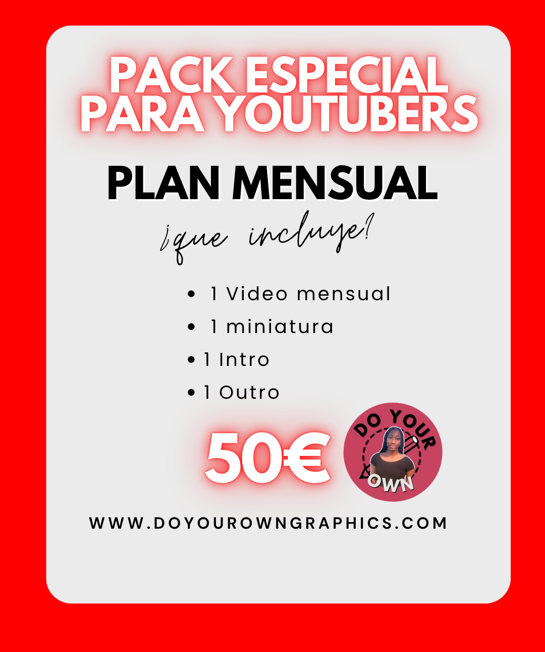 PACK ESPECIAL PARA YOUTUBERS